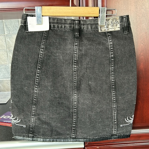 DESIGUAL black wash denim skirt size 28 (US8) - Picture 15 of 15